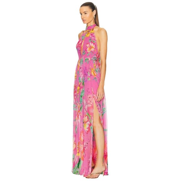 ROCOCO SAND Megan Maxi Dress in Pink Floral Small New Womens Long Gown - Picture 3 of 13